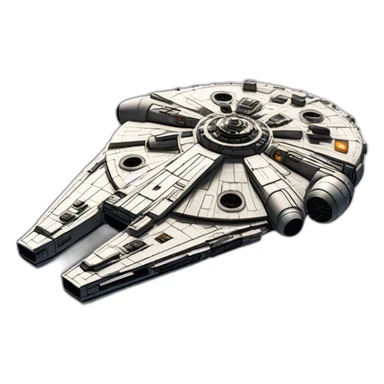 millennium falcon in space sticker