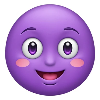 Lilla emoji sticker