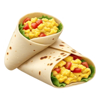 Scrambled egg salsa wrap sticker