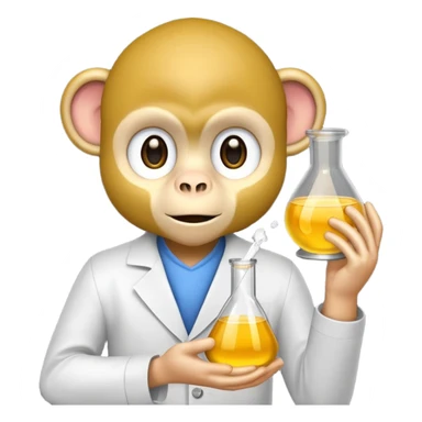 scienist and scienist item with yellow monkey sticker