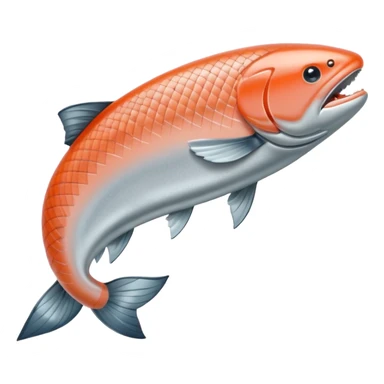salmon flopping around sticker