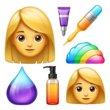 Crie produtos de cabelo sticker