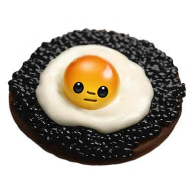 caviar with crème fraiche on blini  sticker