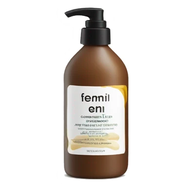 leave-in conditioner bottle with label sticker