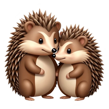 Two hedgehog in love sticker