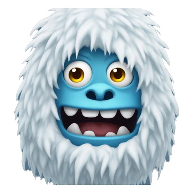 abominable snow monster sticker