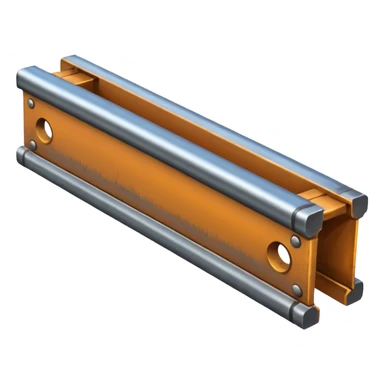 clean and industrial metal beam sticker