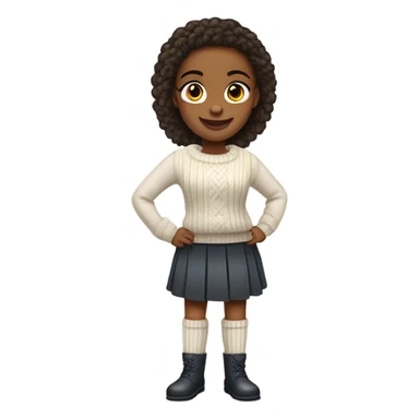 Preppy girl uggs sticker