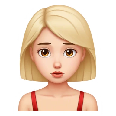 Cute unsure woman sticker