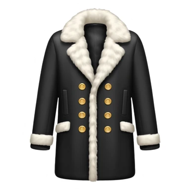 A luxurious fur white coat sticker