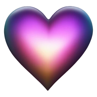 dark warm iridescent SCALE heart sticker