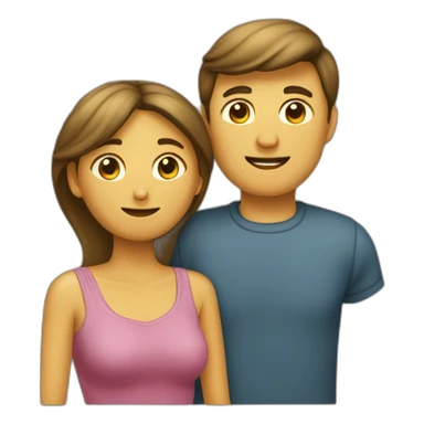 Homme et femme qui s’embrassent sticker