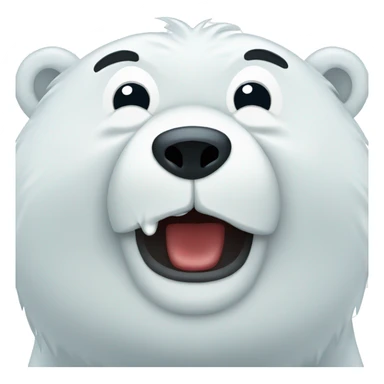Polar bear crying  sticker