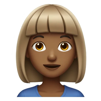 tan girl with bangs eating blueberries sticker