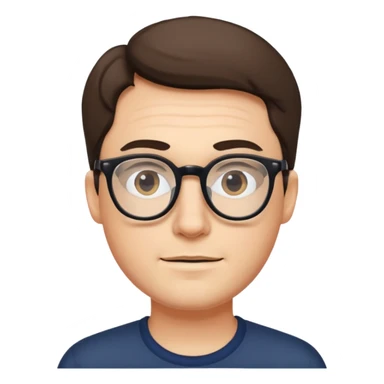 men with glasses sticker