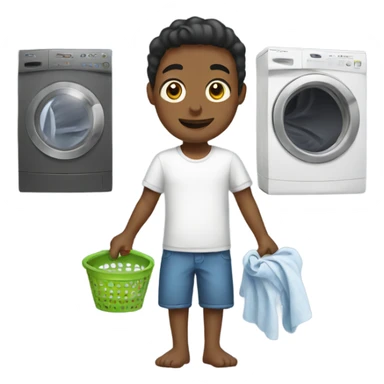 Doing laundry sticker