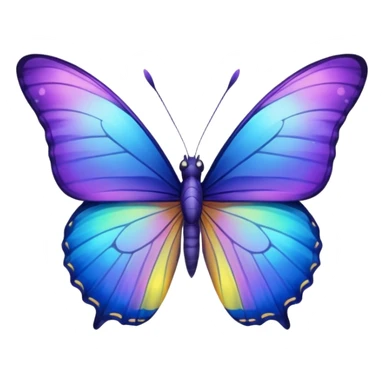 Side face Butterfly sticker
