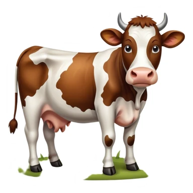 cow on a farm sticker