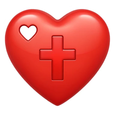 heart with plus on it sticker
