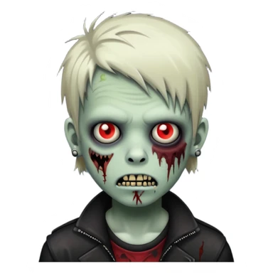 emo boy zombie piercings sticker