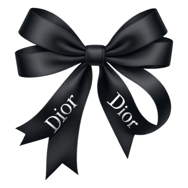 Ribbon with Dior on it sticker