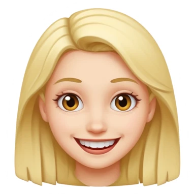 slang freaky girl, mischievous smile sticker