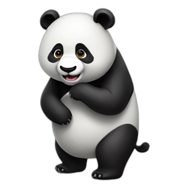 Gey panda sticker