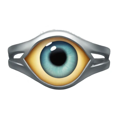Eyeball inside of a ring sticker