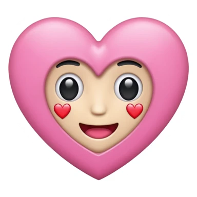 dumble emoji heart pink colour sticker