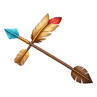 an arrow flying sticker