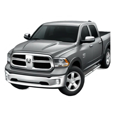 Grey dodge ram 1500 car  sticker