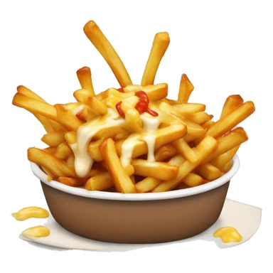 Poutine qui mange des fourchettes  sticker