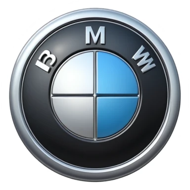 Bmw symbol real without double layer  sticker