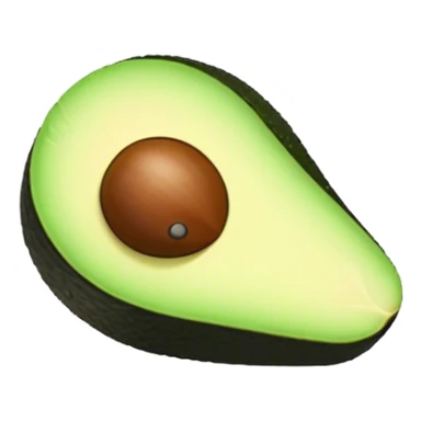 Cute avocado sushi sticker