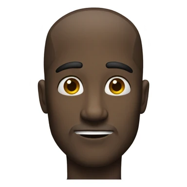 man with bigger forehead then usual sticker