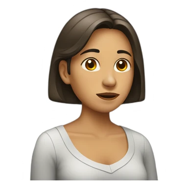 mujer dolor de espalda sticker