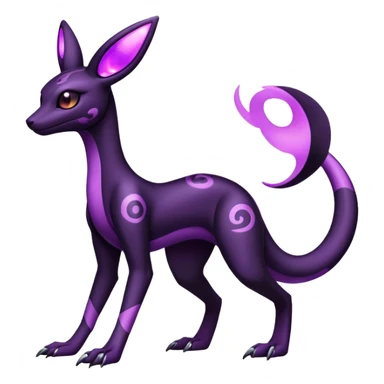 Salazzle-Umbreon-Fakémon-hybrid-creature (full body)  sticker