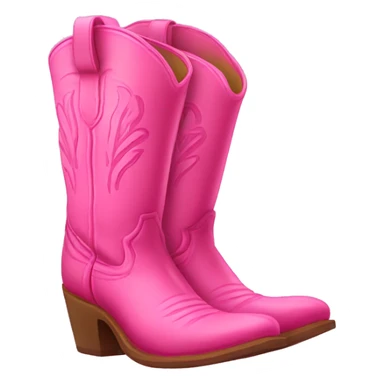 Pink cowboy boots  sticker