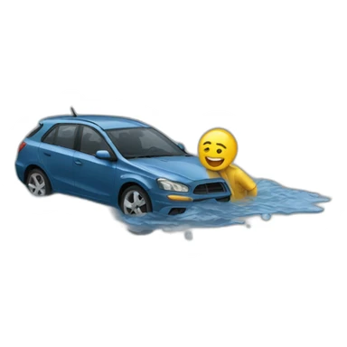 Wet accident sticker