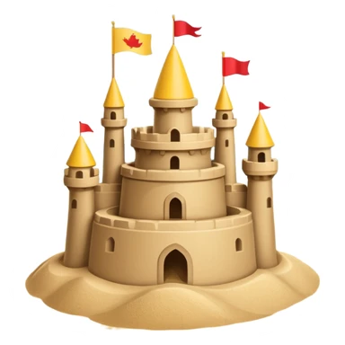 sand castle on the beach sticker