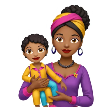Street Puppet Performer black woman sticker