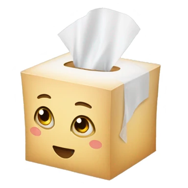 tissue box sticker
