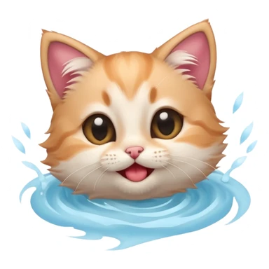 A kitten feeling a whirlpool of happiness. Blushing and feeling in love, grinning and smiling and making a kissy face. Something sweet and perfect to send to someone you love, not a familiar love something more deep and profound. Something unique.  sticker
