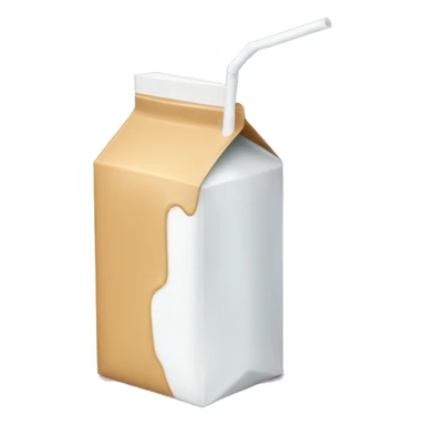 milk carton with straw sticker