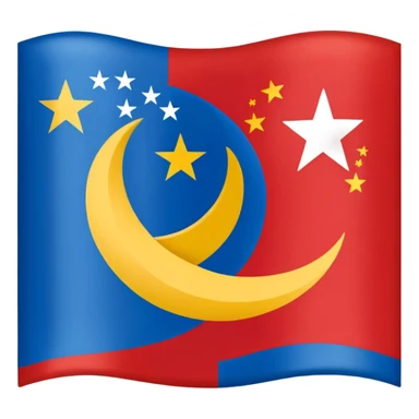 Flag of karakalpakstan sticker