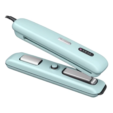 open pastel white hair straightener sticker