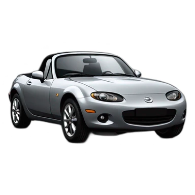 mazda mx5 grise profil sticker
