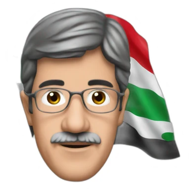 Mélenchon Palestinian flag sticker