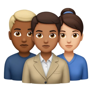 strong team of 3 sticker