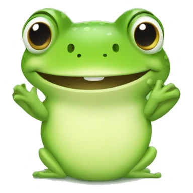 Happy frog  sticker